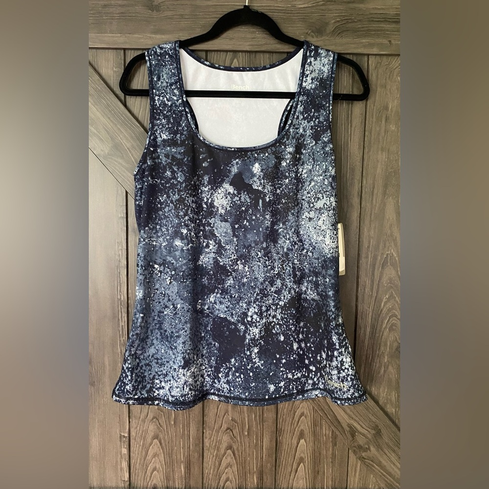 Blue “Hot Spot” Bench activewear sport racer bank tank top, NWT, sz XL